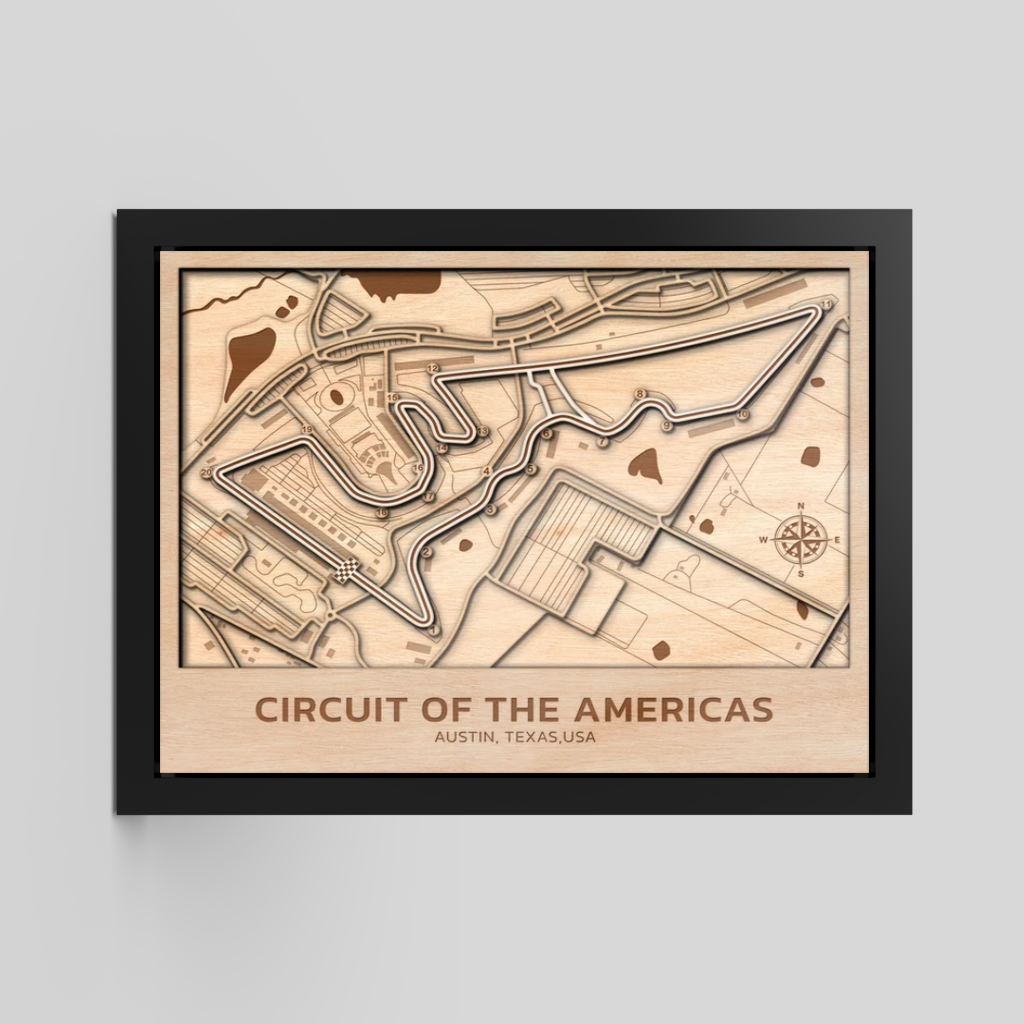 Circuit of the Americas | 3D Wood Racetrack