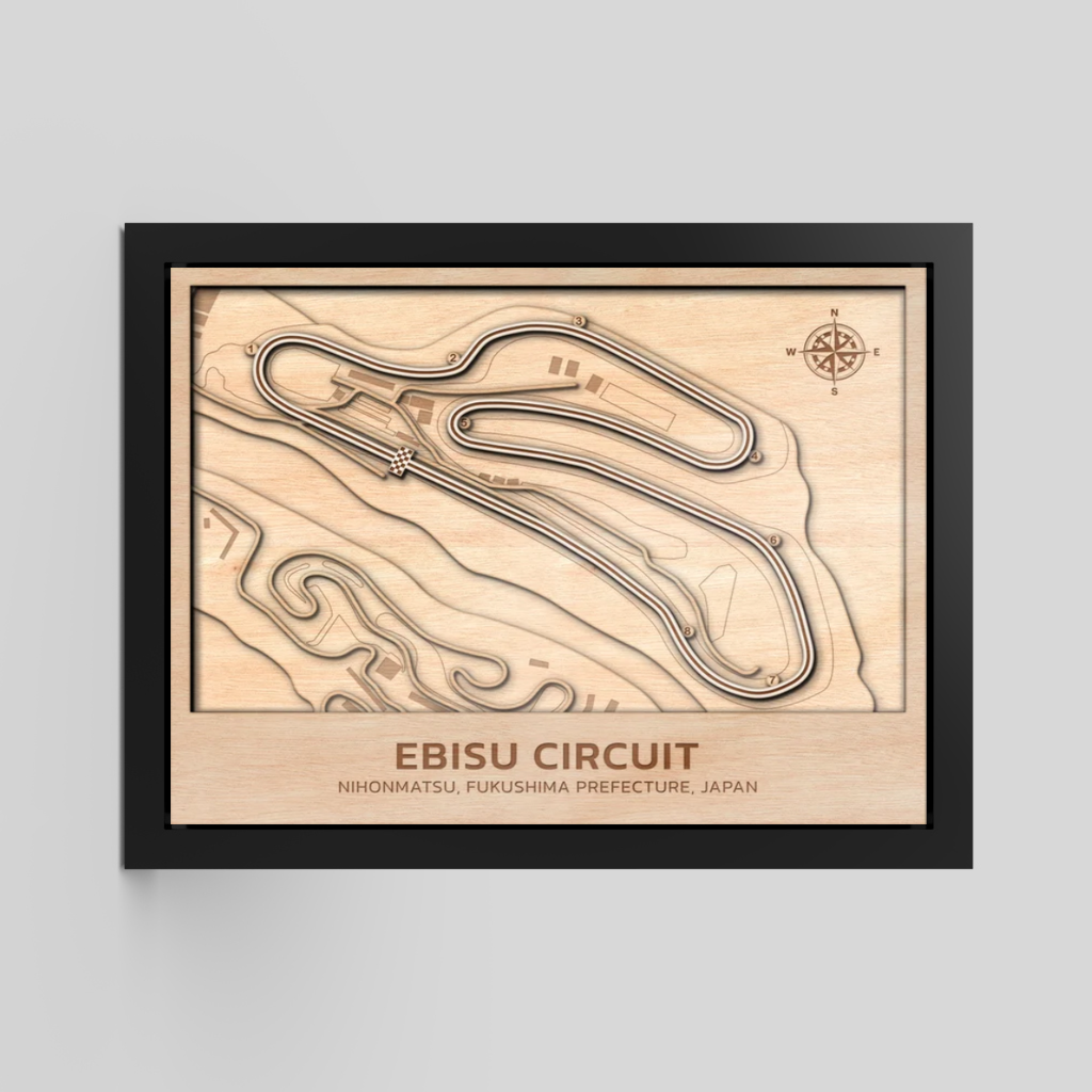 Ebisu Circuit | 3D Wood Racetrack