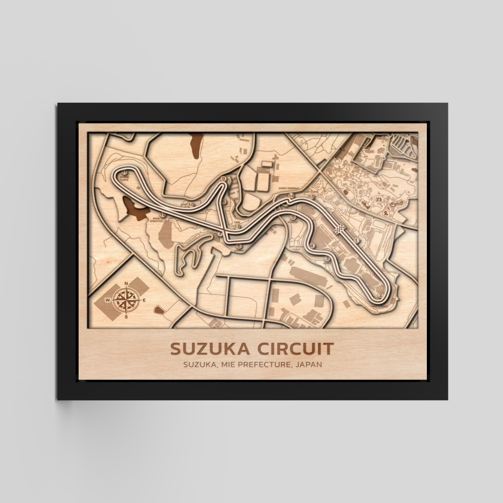 Suzuka Circuit  | 3D Wood Racetrack