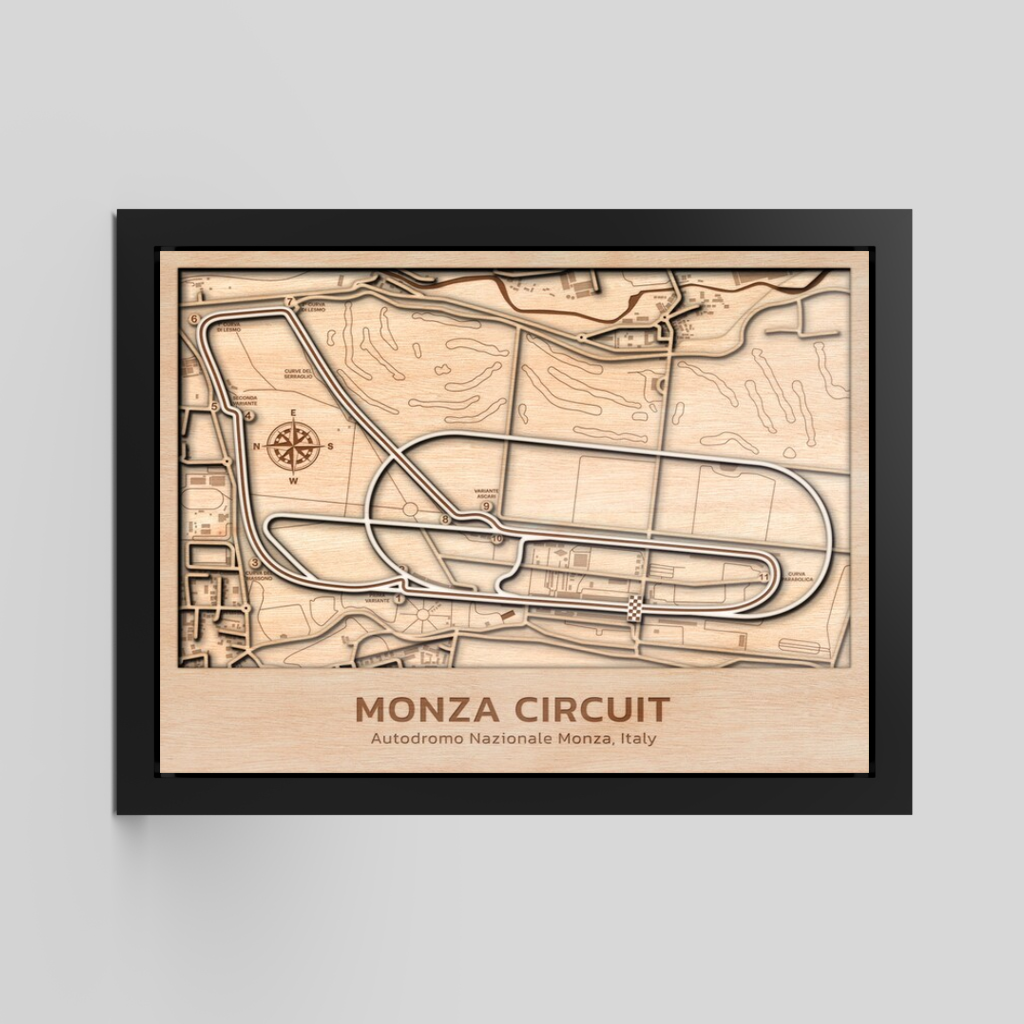 Monza Circuit | 3D Wood Racetrack