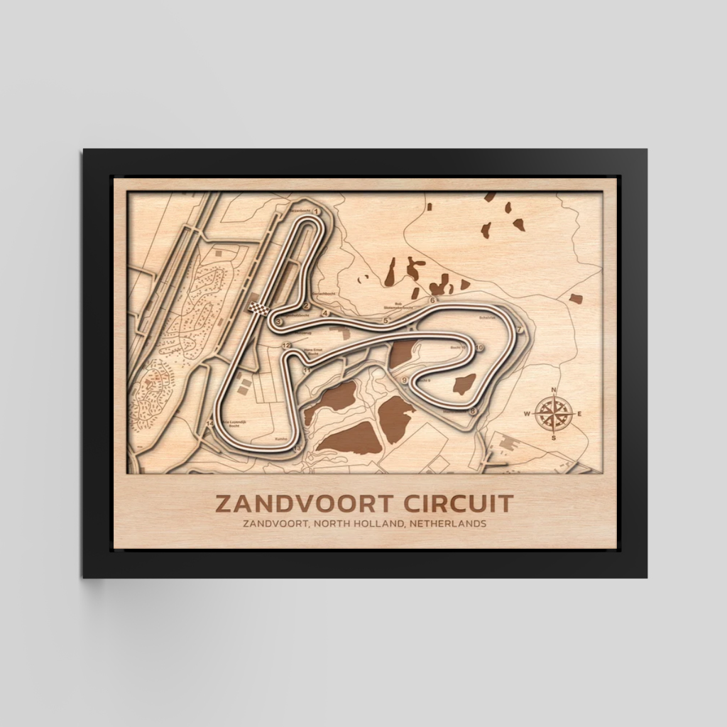 Zandvoort Circuit  | 3D Wood Racetrack